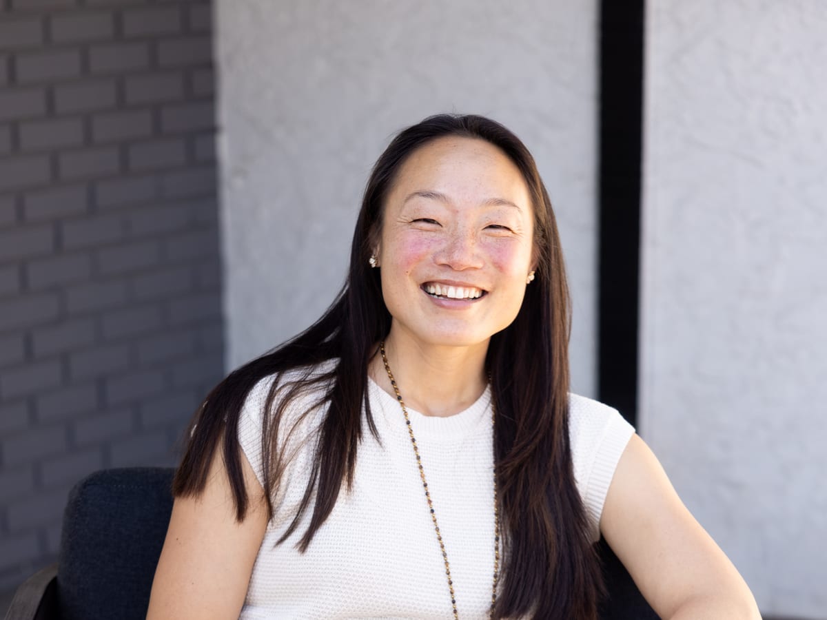 Nina Jung, licensed acupuncturist and strength coach, in her clinic.